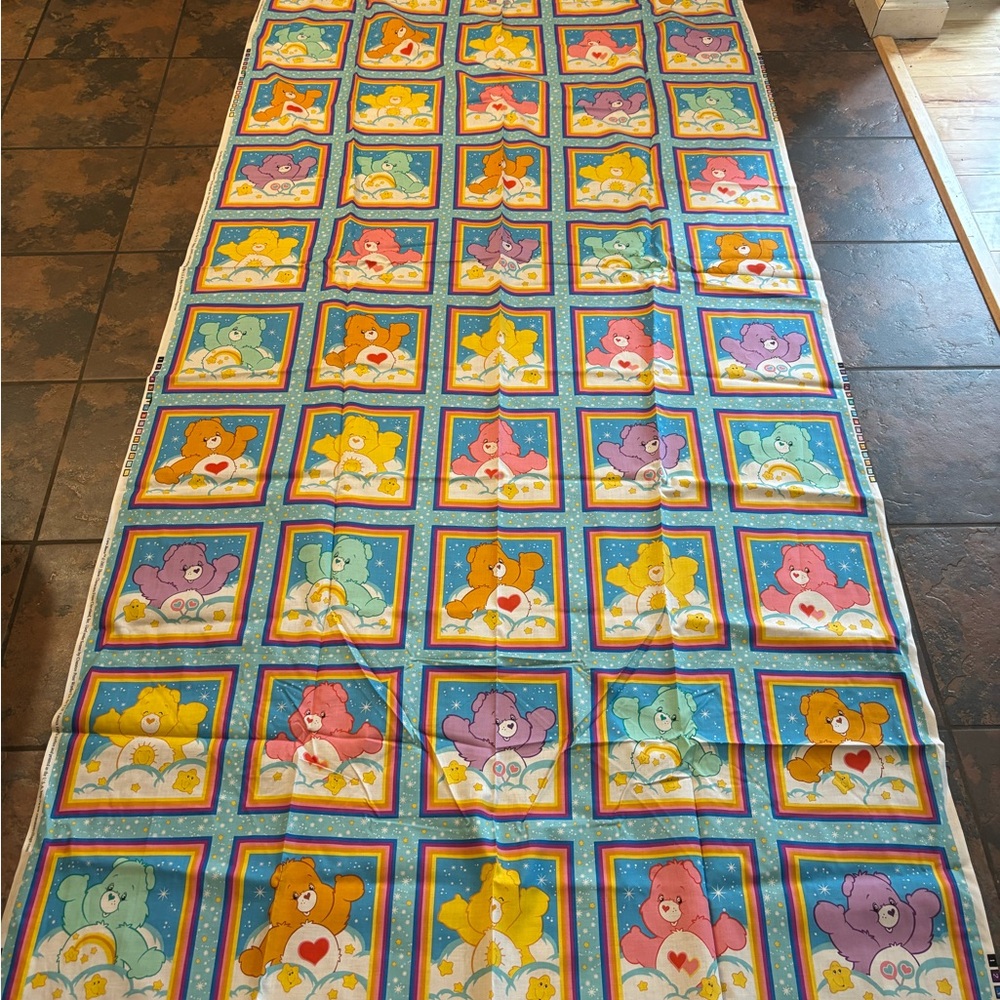 4 yards vintage CareBear fabric
